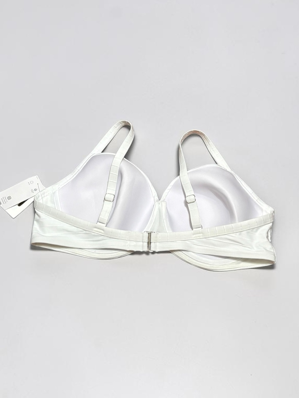Lands' End White Underwire Bikini Top, Size 16, NWT - Picture 4 of 6